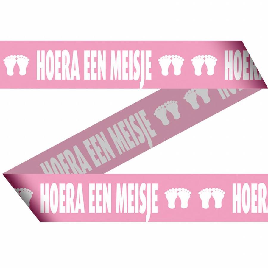 Hoera een Meisje Markeerlint - 15 meter-1