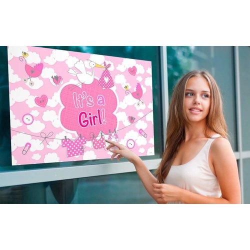 It's a Girl Vlag 60x90cm 