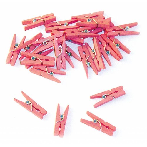 Knijpertjes Licht Roze - 24 stuks 