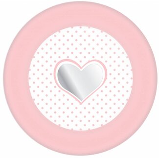 Unique Little Heart Bordjes - 18cm - 8 stuks