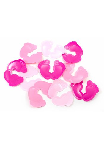 Tafelconfetti XL voetjes Licht Roze 