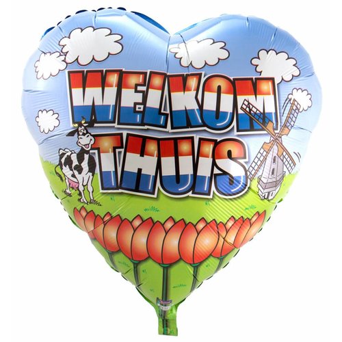 Welkom Thuis Jumbo folieballon - 74cm 