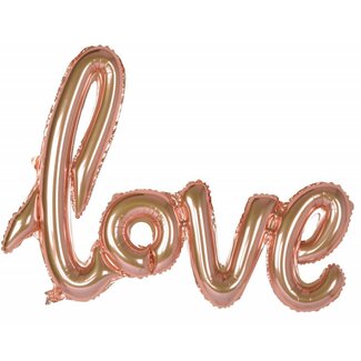 PartyPal Folieballon "LOVE" Rosé Gold