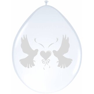 Folat Love Doves ballonnen metallic