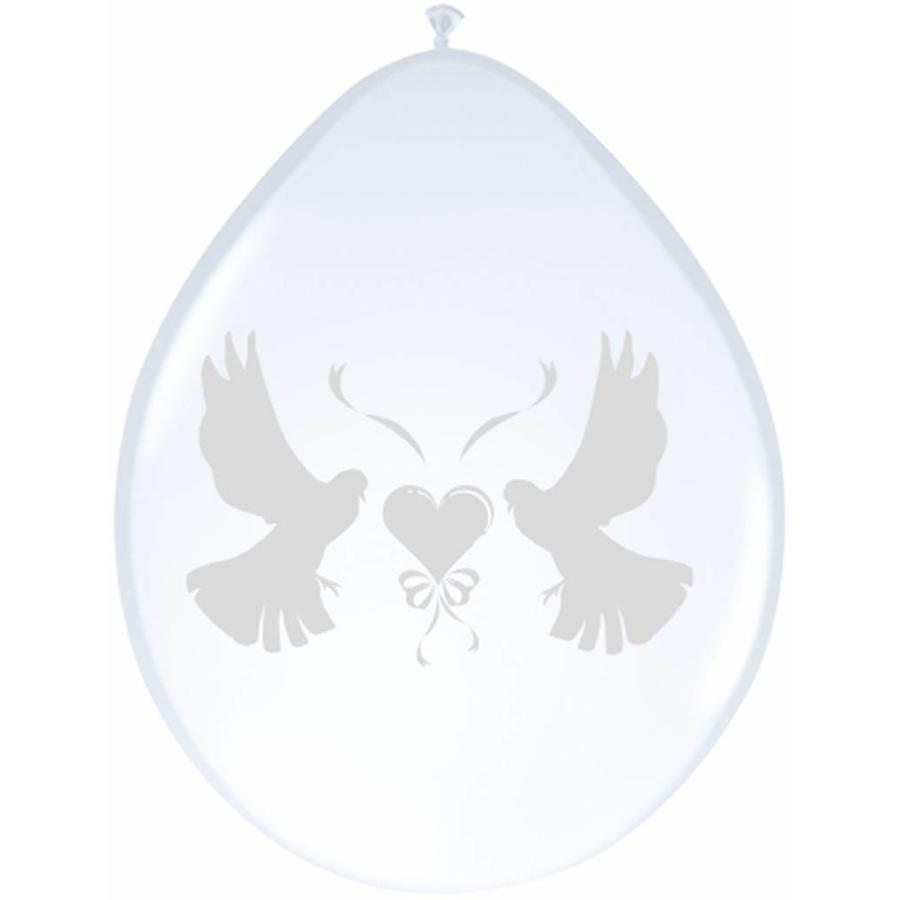 Love Doves ballonnen metallic - 8 stuks-1