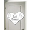 Love Doves deurbord Just Married - 50x38cm