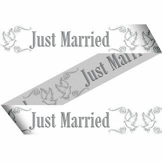 Folat Love Doves Markeerlint Just Married - 15 meter
