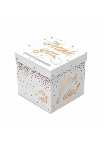 Rose Gold Gift Box Mr & Mrs 