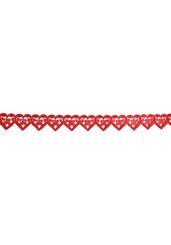 Slinger Hartjes Rood Liefdeskoppel - 6 meter 