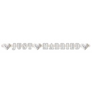 Folat Wedding rings Letterbanner Just Married