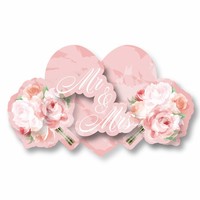 Wedding roses 3D deurbord