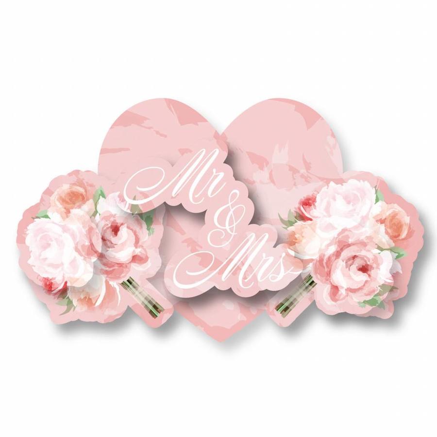 Wedding roses 3D deurbord-1