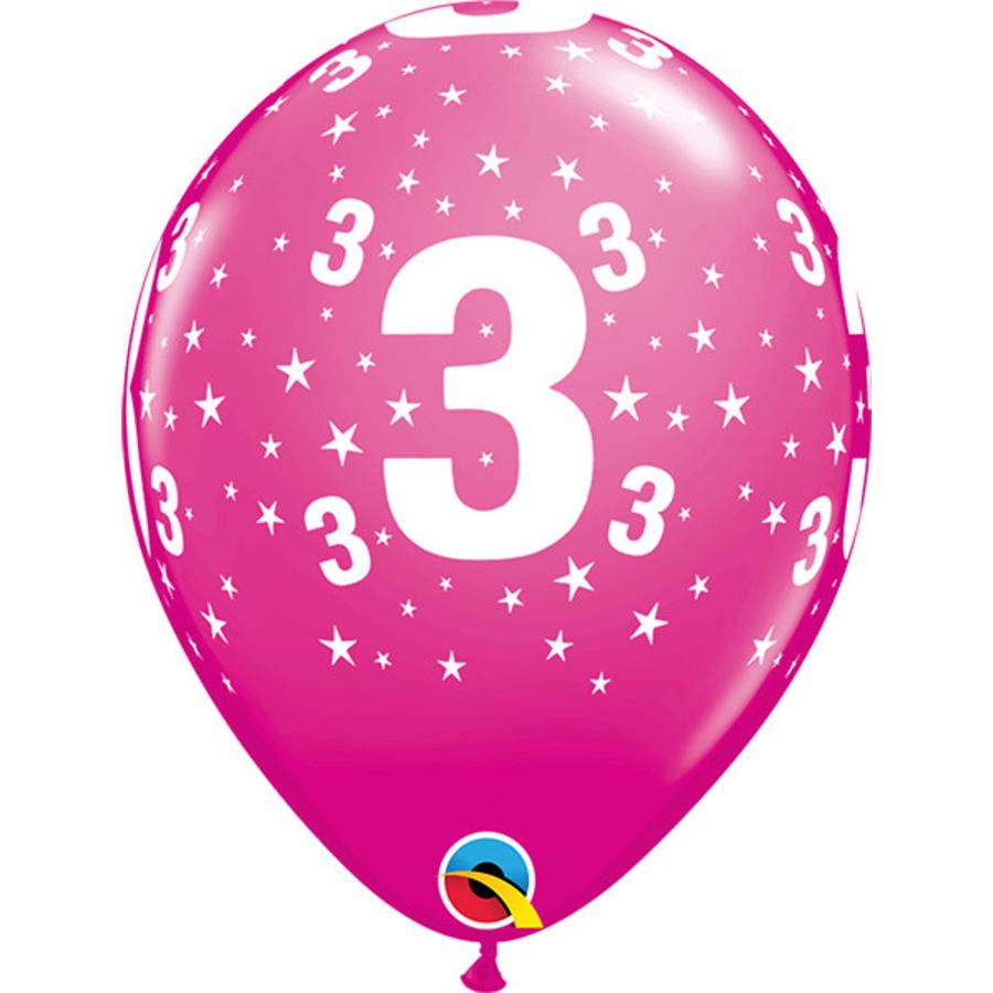 Helium Ballon 3 jaar (28cm)-4