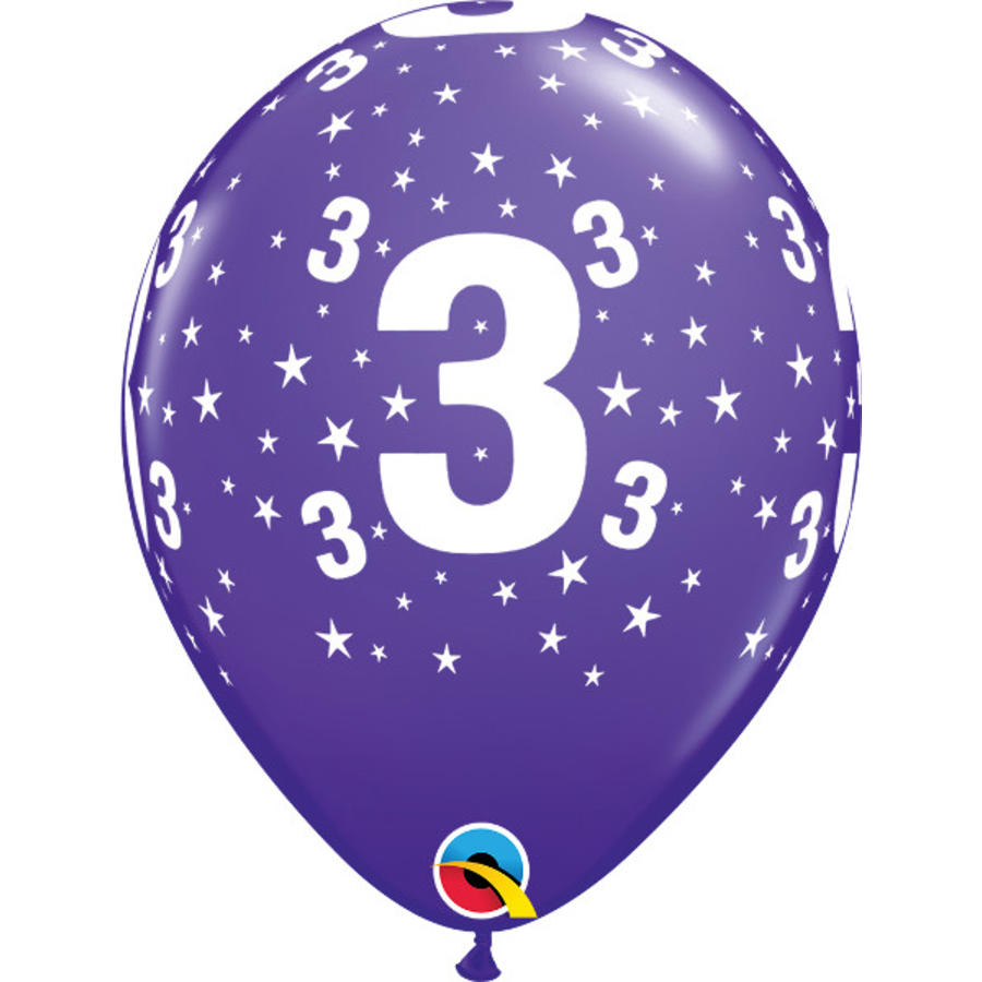 Helium Ballon 3 jaar (28cm)-7