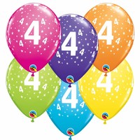 thumb-Helium Ballon 4 jaar (28cm)-1