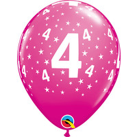 thumb-Helium Ballon 4 jaar (28cm)-7