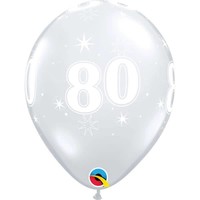 thumb-Helium Ballon 80 jaar (28cm)-7