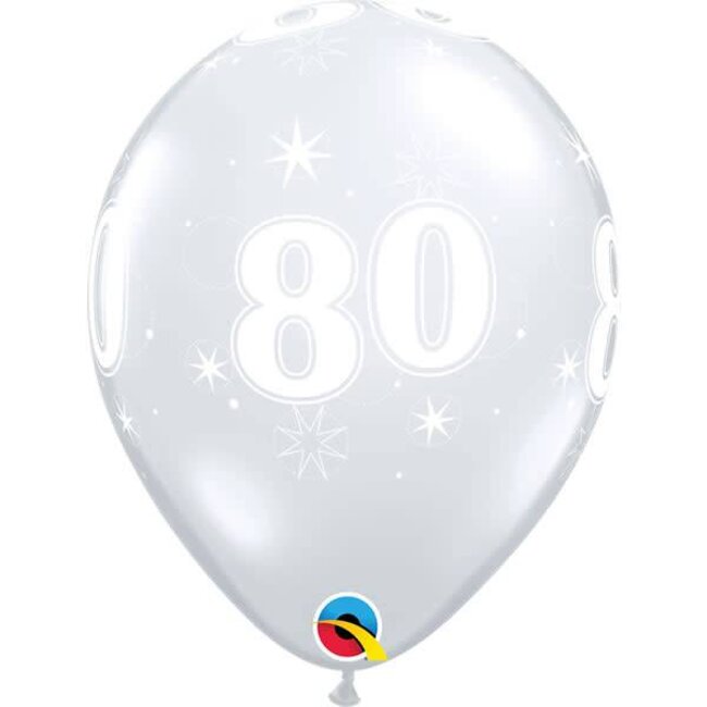 Helium Ballon 80 jaar (28cm)
