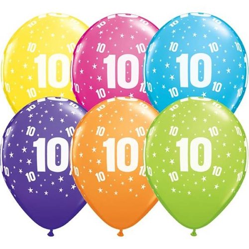 Helium Ballon 10 jaar (28cm) 