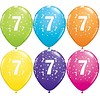 Qualatex Helium Ballon 7 jaar (28cm)