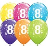 Qualatex Helium Ballon 8 jaar (28cm)