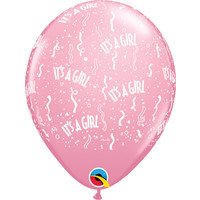 Helium Ballon It's a Girl A-round (28cm)