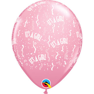 Qualatex Helium Ballon It's a Girl A-round (28cm)
