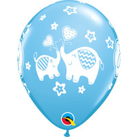 thumb-Helium Ballon It's A Boy Olifantjes (28cm)-1