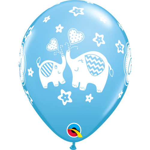 Helium Ballon It's A Boy Olifantjes (28cm) 