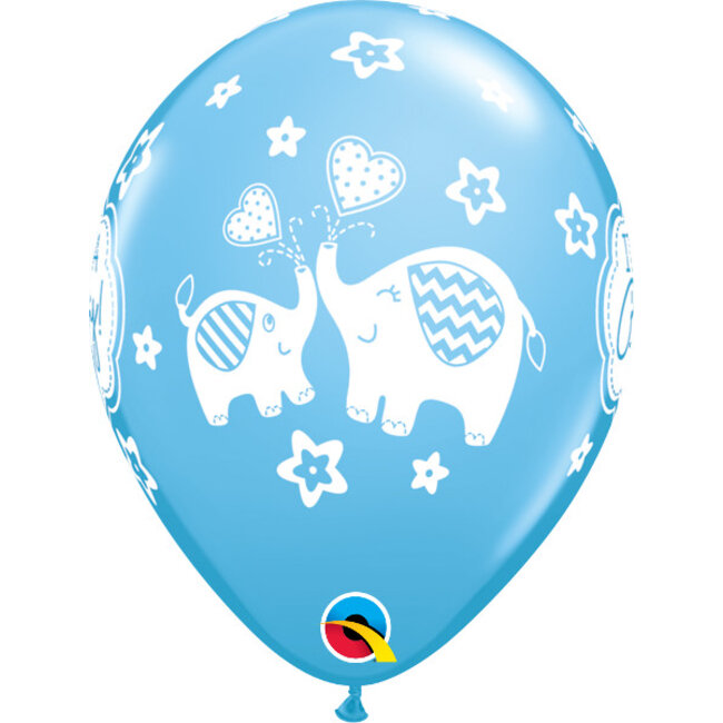 Helium Ballon It's A Boy Olifantjes (28cm)