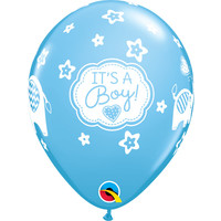 thumb-Helium Ballon It's A Boy Olifantjes (28cm)-2