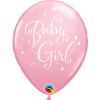 thumb-Helium Ballon Baby Girl - 2 kleuren (28cm)-2