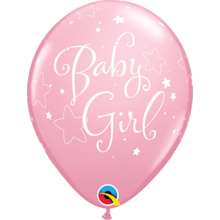 Helium Ballon Baby Girl - 2 kleuren (28cm)-2