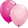 Qualatex Helium Ballon Baby Girl - 2 kleuren (28cm)