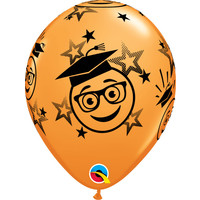 thumb-Helium Ballon Graduation Smileys - 5 kleuren (28cm)-2