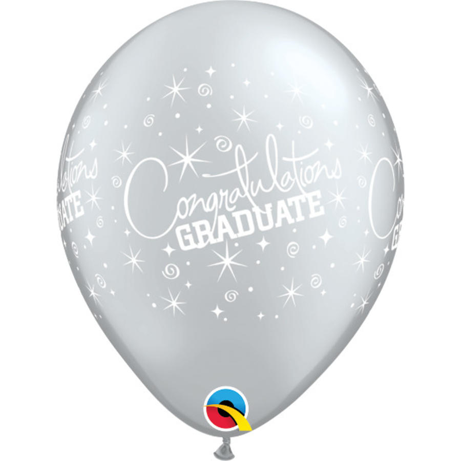 Helium Ballon Congratulations Graduate - 2 kleuren (28cm)-2
