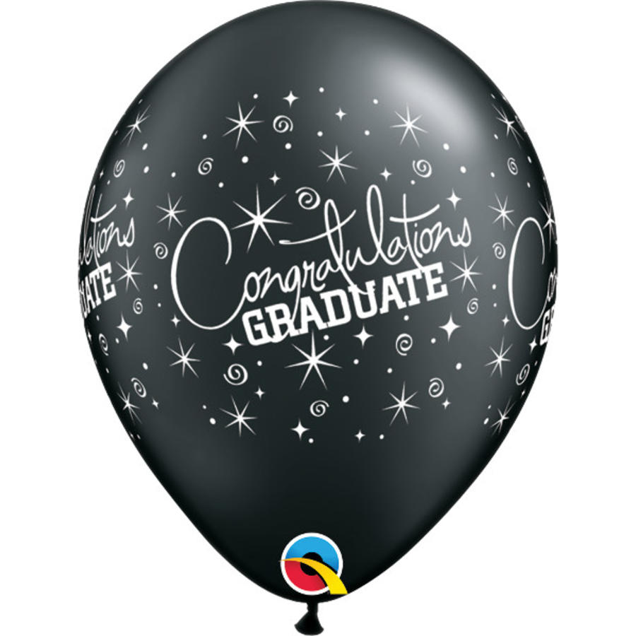 Helium Ballon Congratulations Graduate - 2 kleuren (28cm)-3