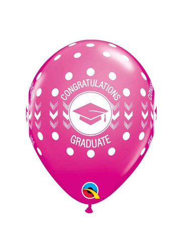 Helium Ballon Graduate Pink (28cm) 