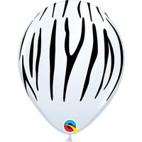 Helium Ballon Zebra Print (28cm)