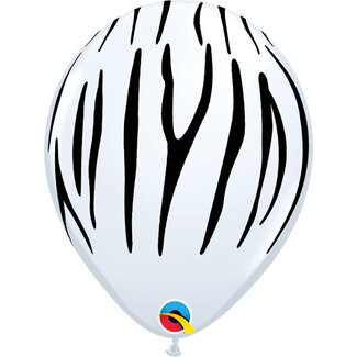 Qualatex Helium Ballon Zebra Print (28cm)