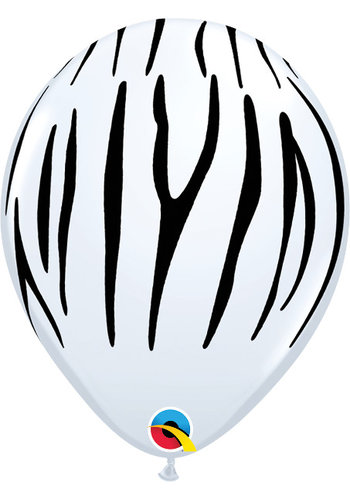 Helium Ballon Zebra Print (28cm) 