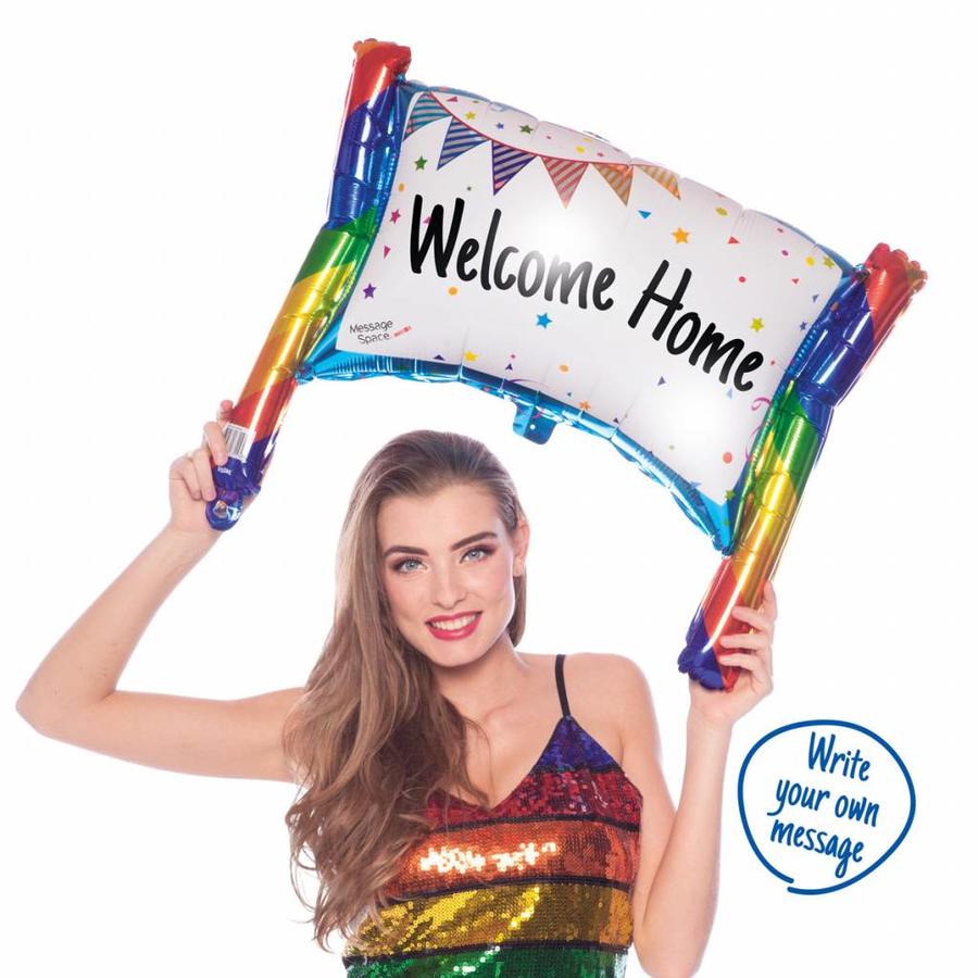 Opblaasbaar spandoek Welcome Home-1