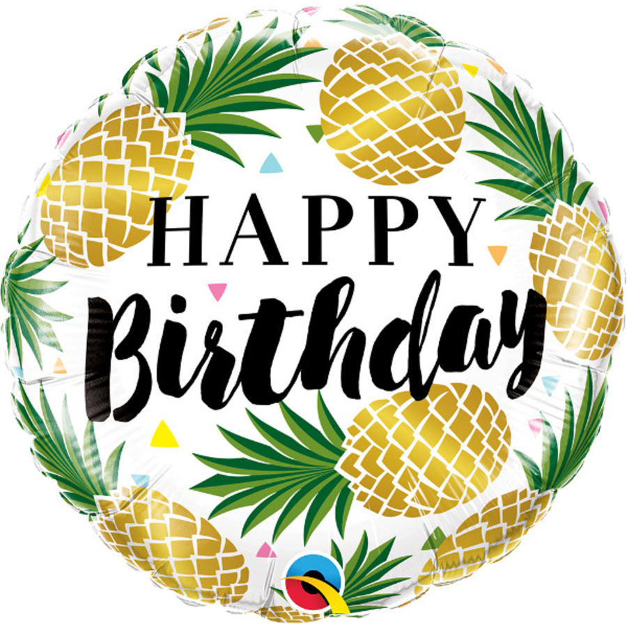 Folieballon Birthday Pineapple-1