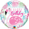 Folieballon Birthday Flamingo