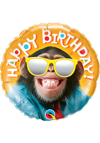 Folieballon Birthday Chimp 