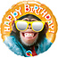 Qualatex Folieballon Birthday Chimp