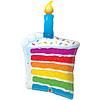 Qualatex Folieballon Rainbow Cake