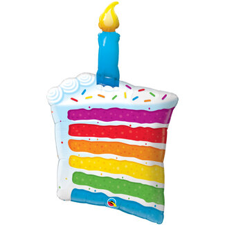 Qualatex Folieballon Rainbow Cake