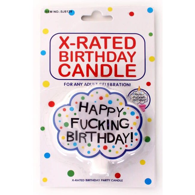Kaars Happy Fucking Birthday