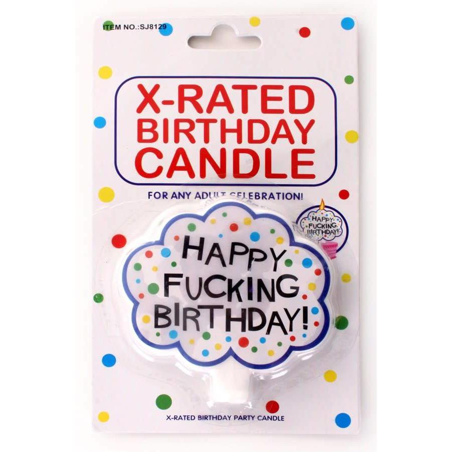 Kaars Happy Fucking Birthday-1